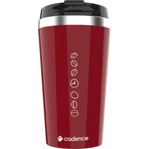 Copo Térmico Vermelho 400ml para Cafeteira Cadence To Go (Modelo O'Clock)