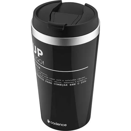 Copo Térmico Preto 400ml para Cafeteira Cadence To Go (Modelo Up to Go) - Imagem 3